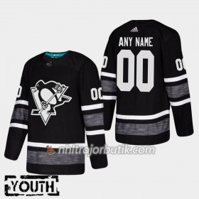 Barn Ishockey Pittsburgh Penguins tröja med eget tryck Svart 2019 All-Star Adidas Authentic